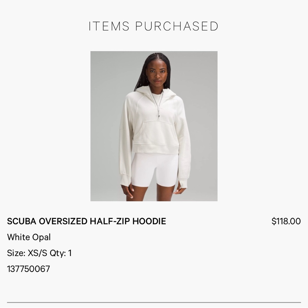 Lululemon SCUBA OVERSIZED HALF-ZIP HOODIE